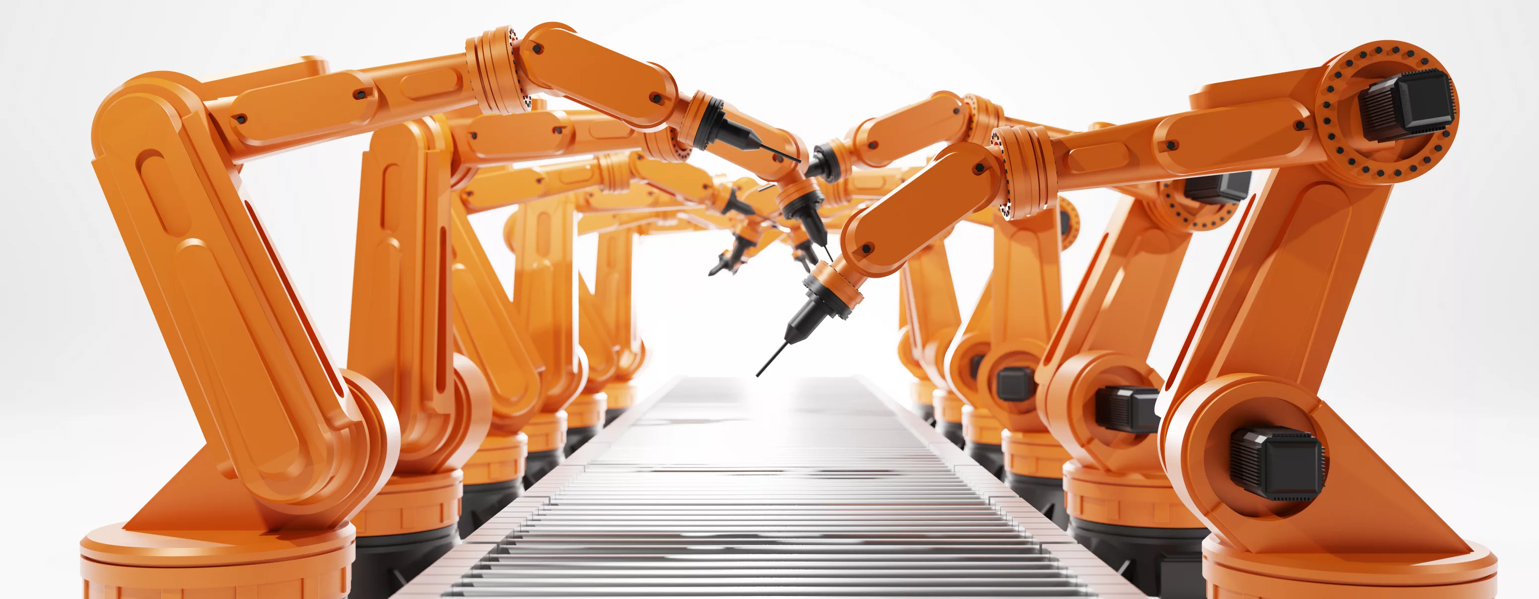 Máquinas e dispositivos são protagonistas, robôs industriais, para automação industrial - Blog Famatel